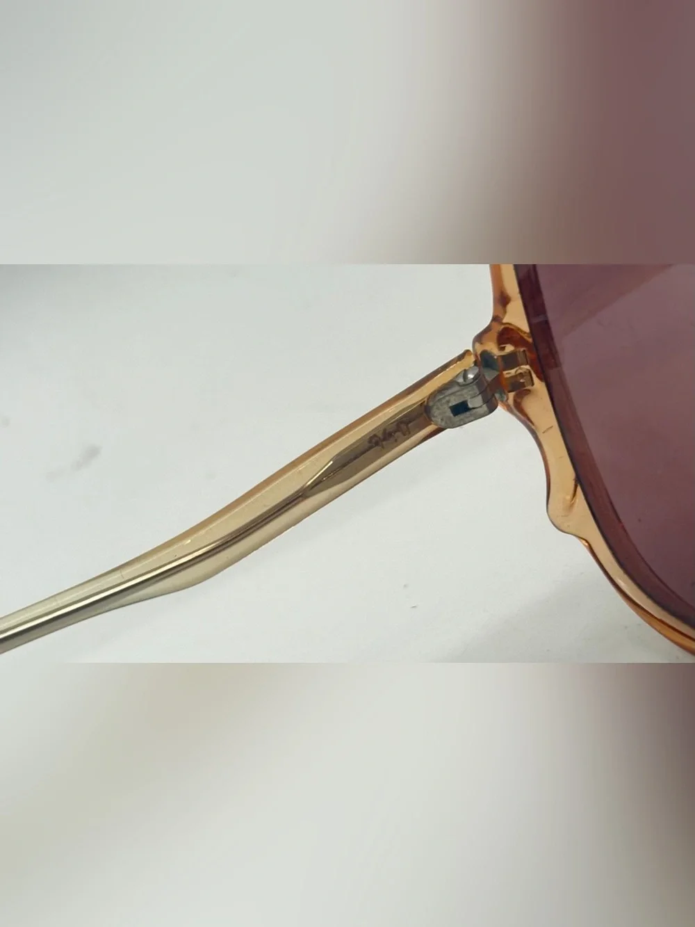 Vintage Maurice Brown Oval Sunglasses Frames Only